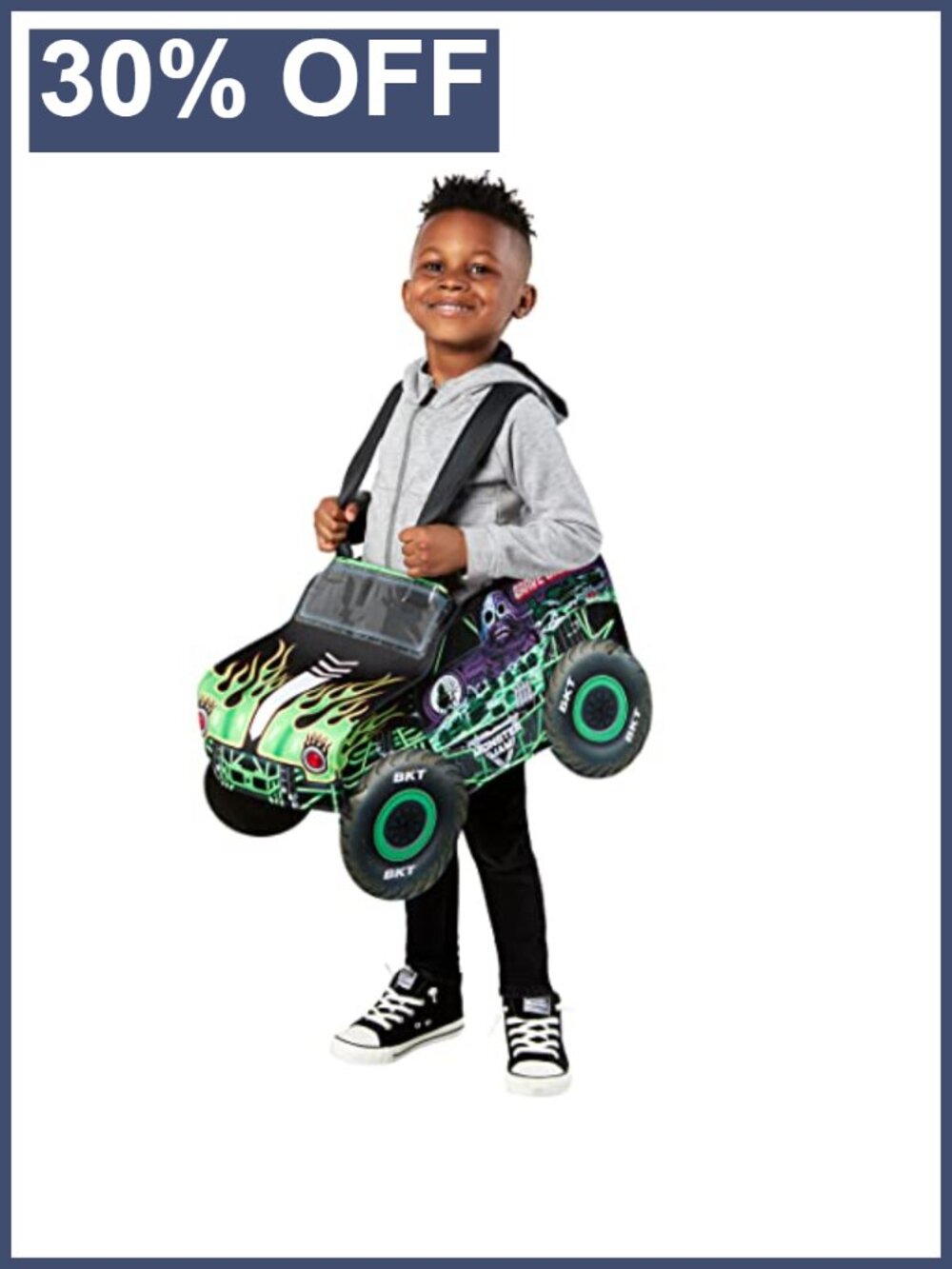 Toddler Monster Jam Grave Digger Car Costume 4T